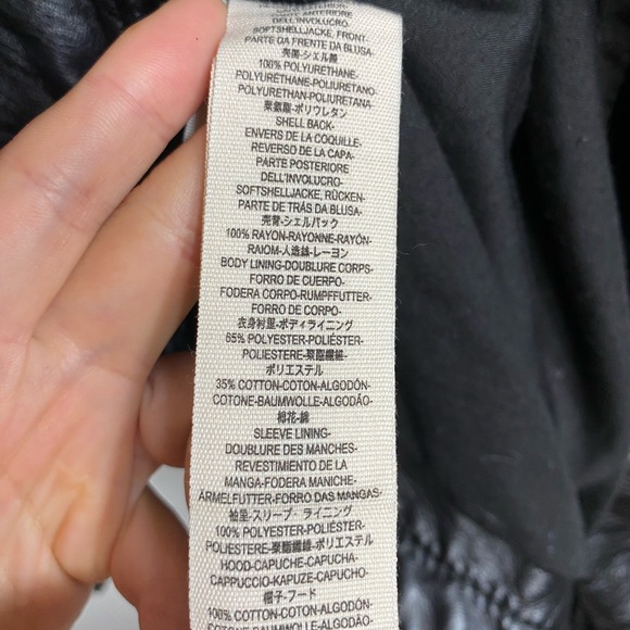 Free People Vegan Leather Moto Jacket Size 6 - Picture 9 of 10